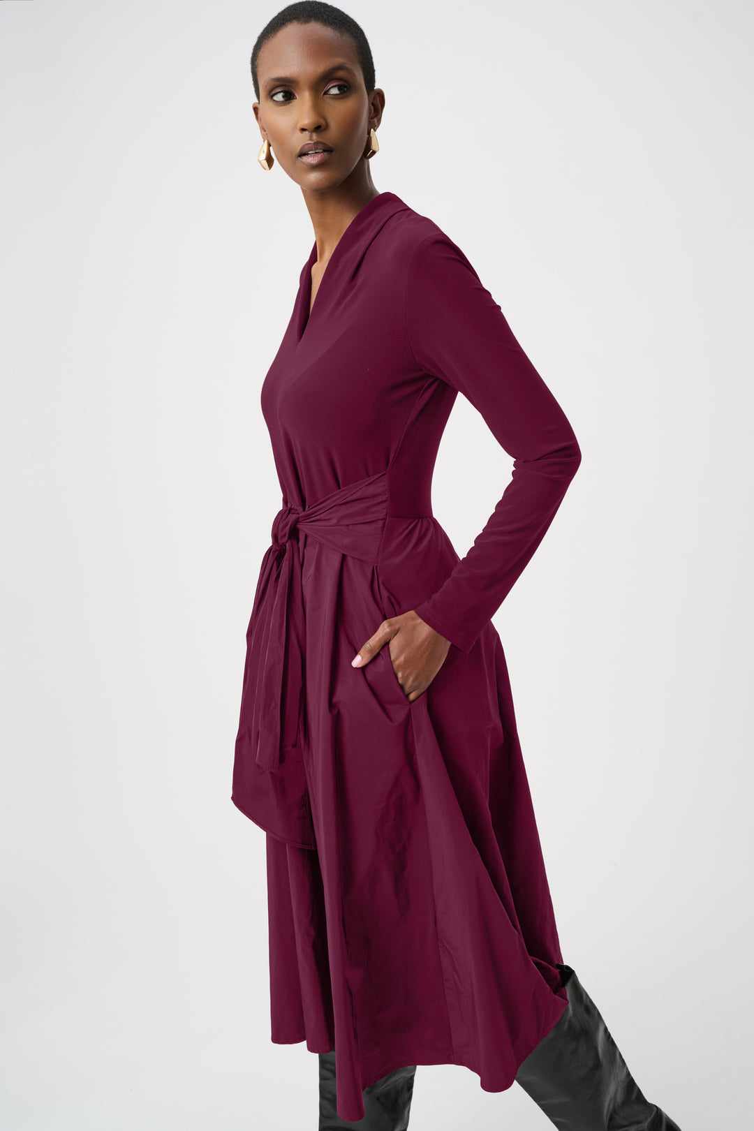 Silky Knit and Memory Fit and Flare Dress Style 263145