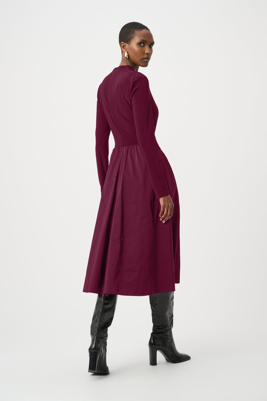 Silky Knit and Memory Fit and Flare Dress Style 263145