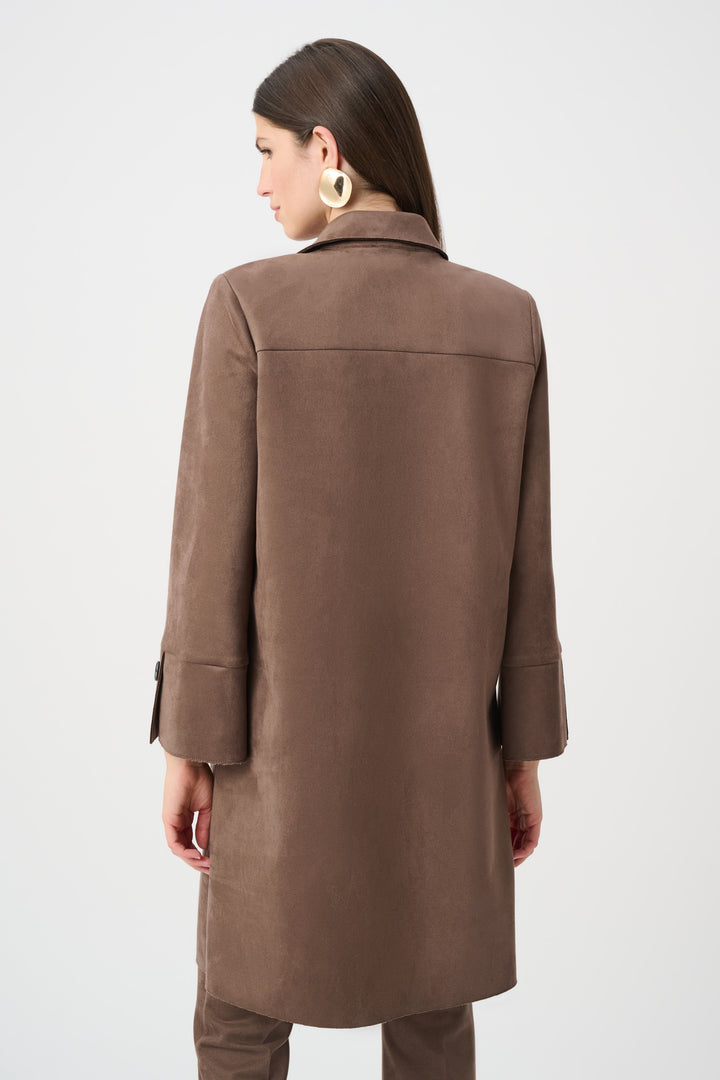 Scuba Suede Straight Coat Style 263146