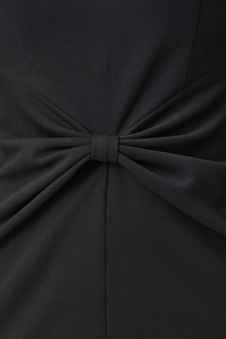 Scuba Crepe Knotted-Waist Sheath Dress Style 263150