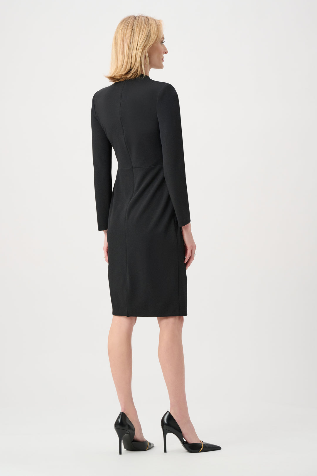 Scuba Crepe Mock-Neck Sheath Dress Style 263158