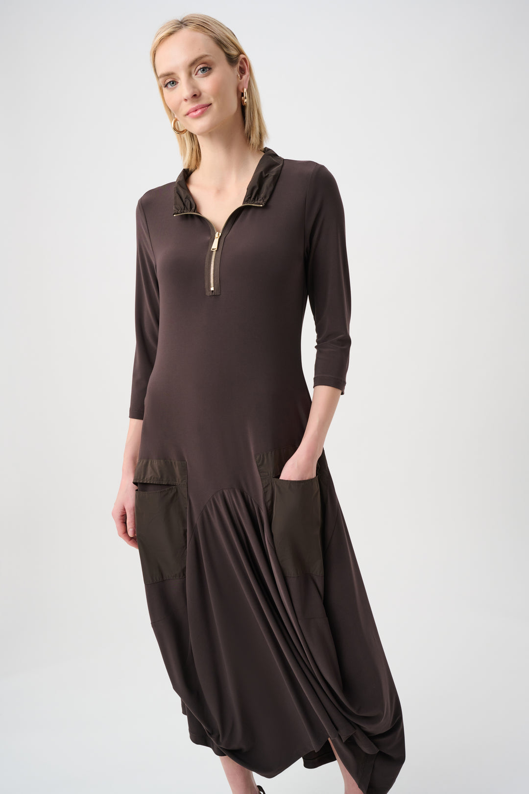 Silky Knit And Memory Cocoon Dress Style 263159
