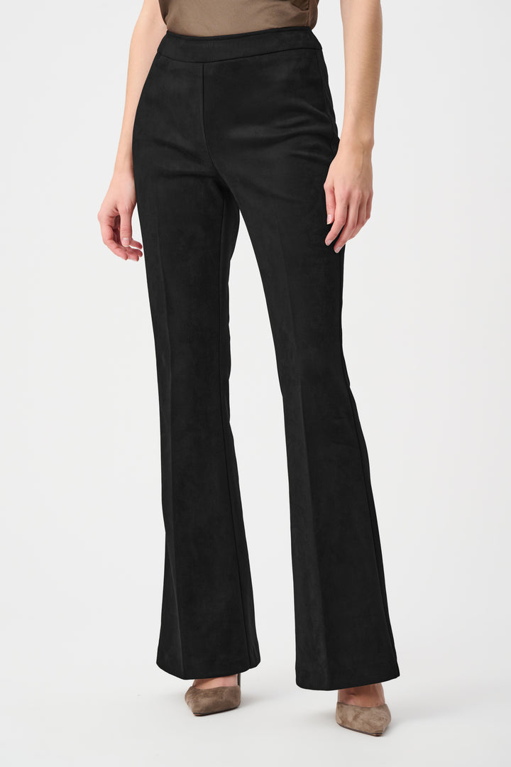 Scuba Suede Flared Pull-On Pants Style 263160