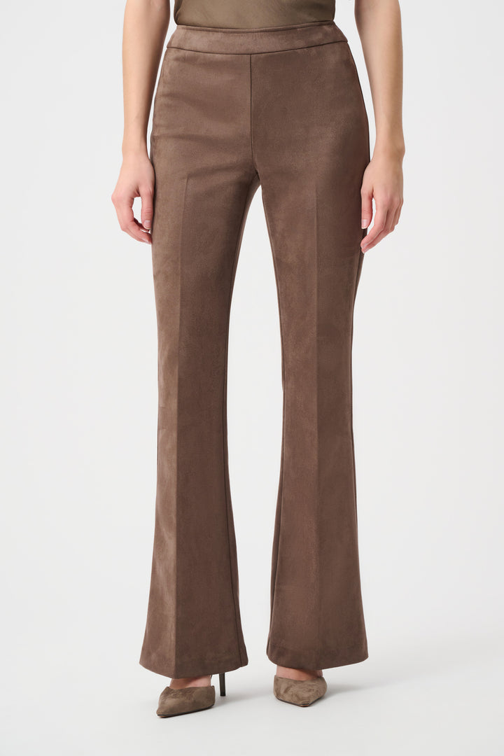 Scuba Suede Flared Pull-On Pants Style 263160