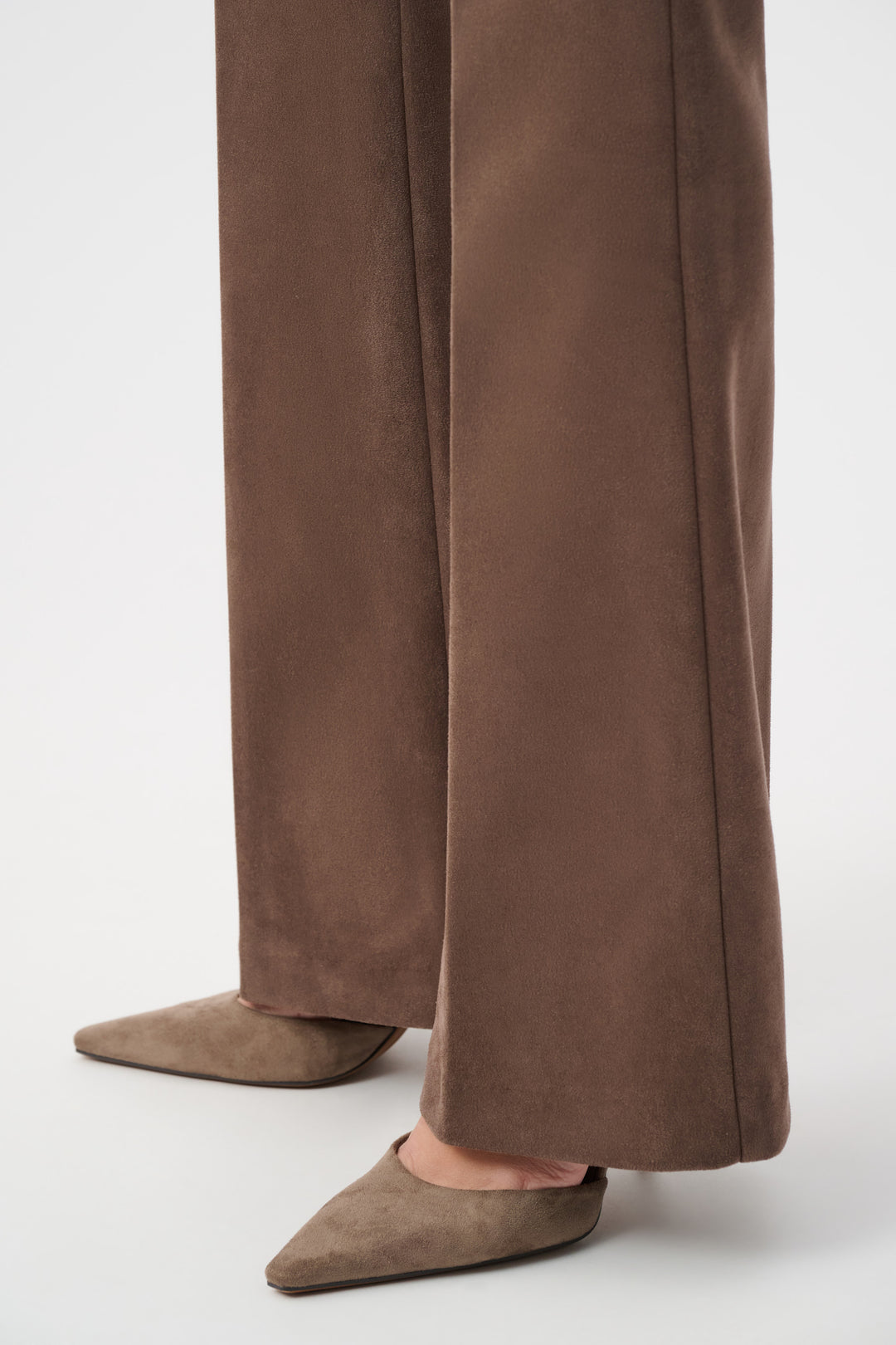Scuba Suede Flared Pull-On Pants Style 263160