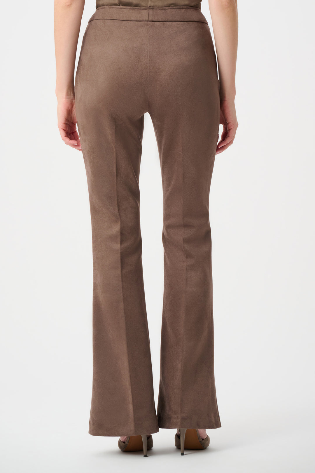 Scuba Suede Flared Pull-On Pants Style 263160