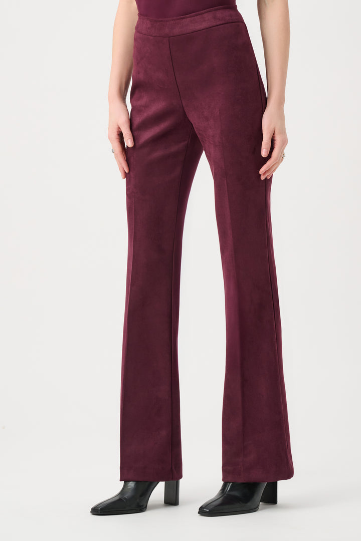 Scuba Suede Flared Pull-On Pants Style 263160