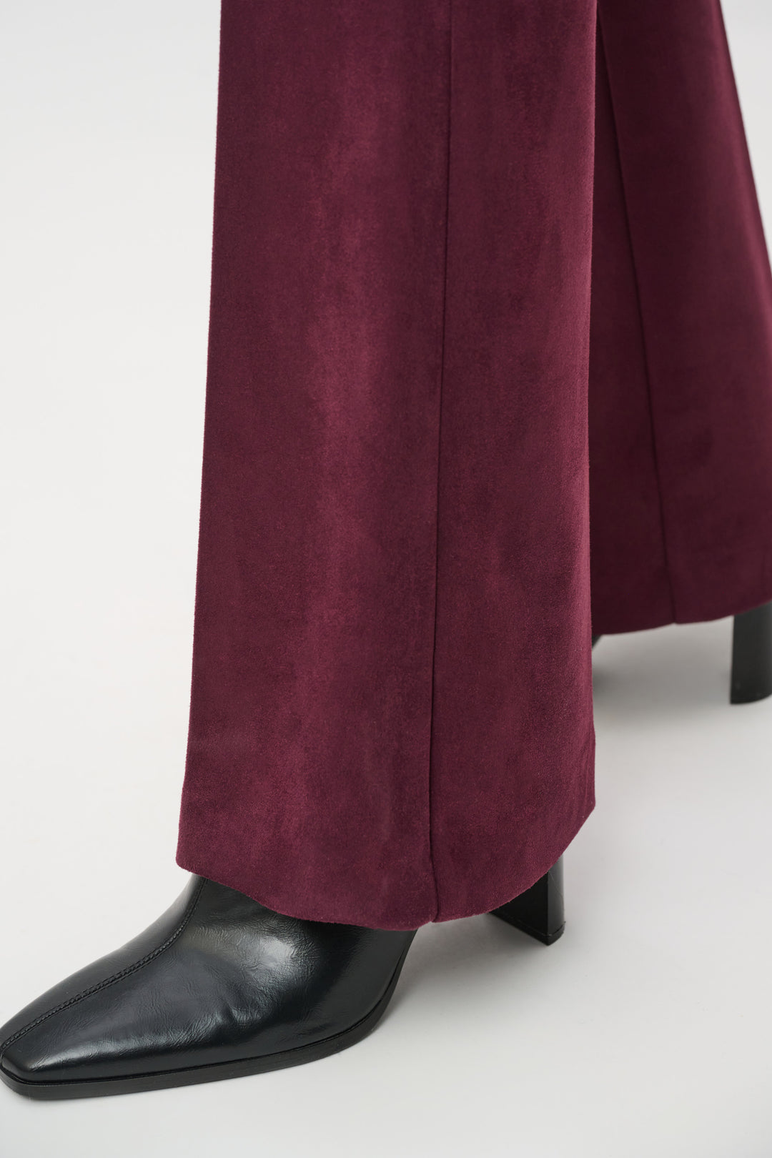 Scuba Suede Flared Pull-On Pants Style 263160