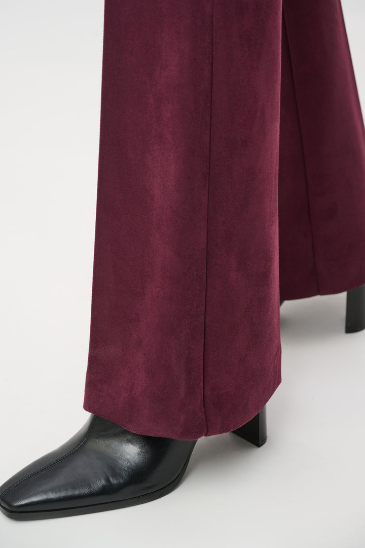 Scuba Suede Flared Pull-On Pants Style 263160