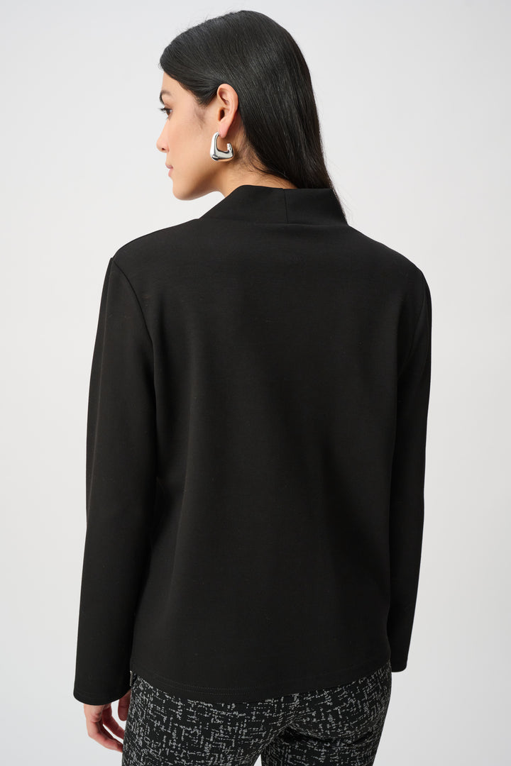 Jacquard And Scuba Jersey Boxy Top Style 263207