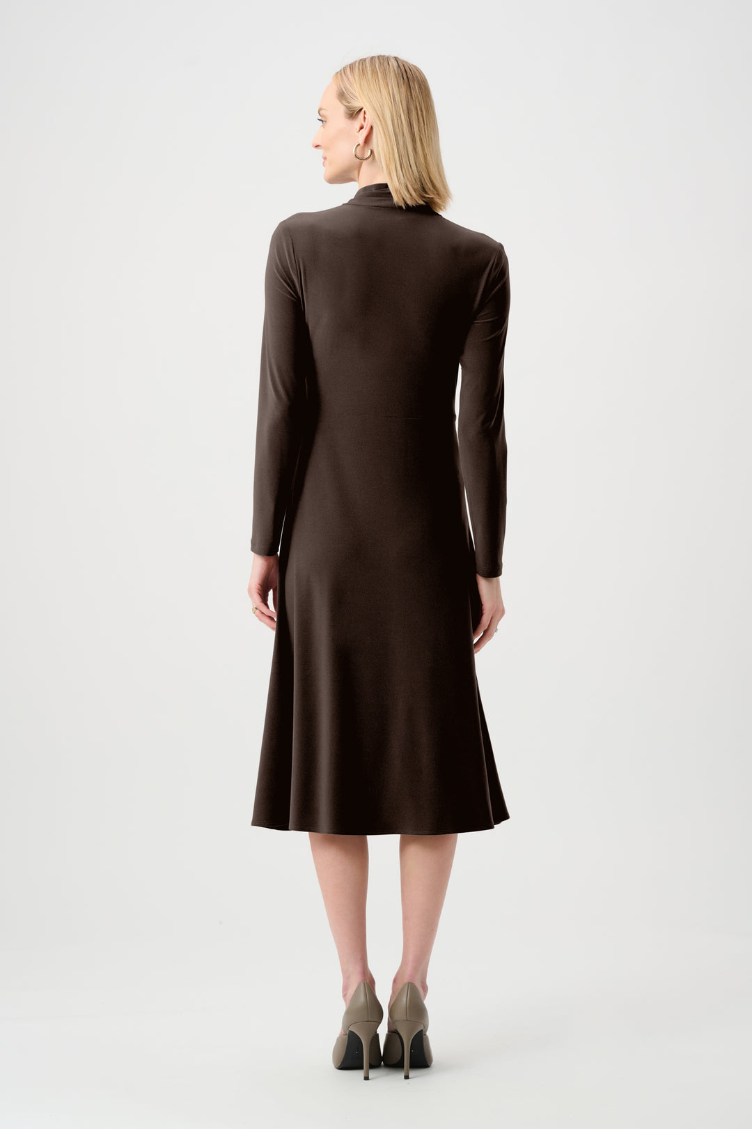Melange Silky Knit Wrap Dress Style 263211