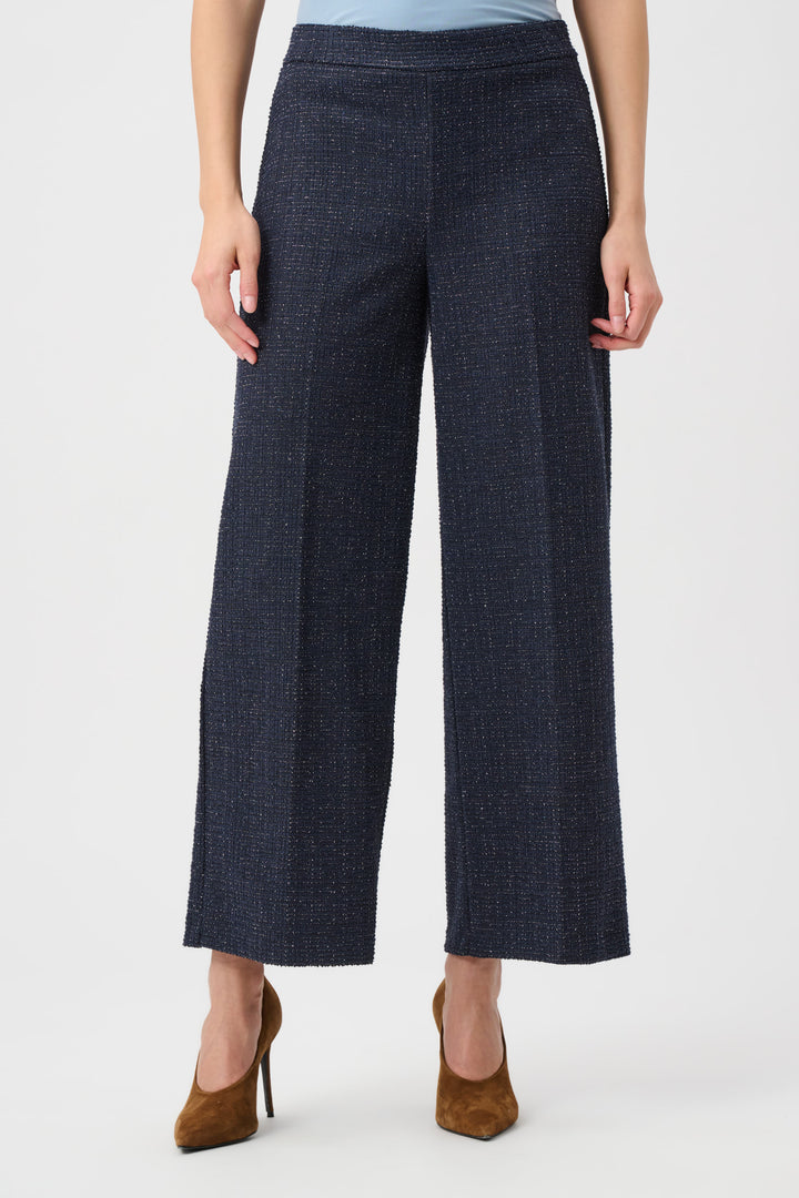 Lurex Boucle Wide-Leg Pull-On Pants Style 263215