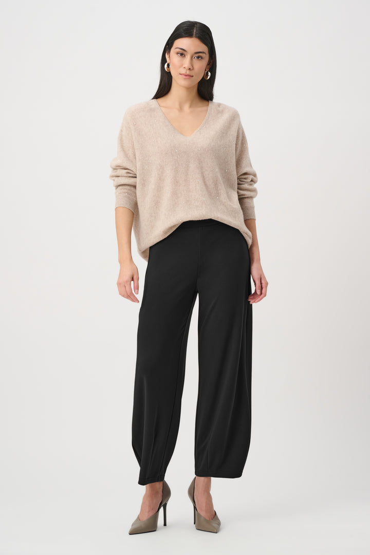 Melange Silky Knit Balloon Pull-On Pants Style 263217