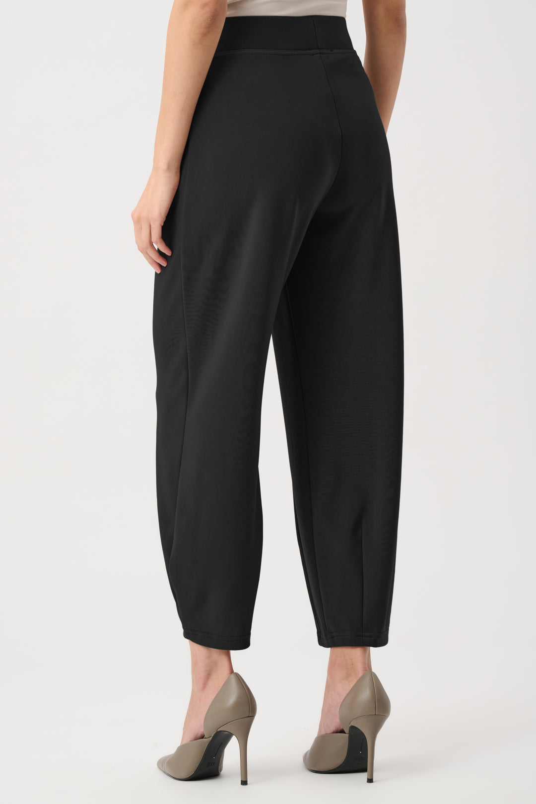 Melange Silky Knit Balloon Pull-On Pants Style 263217