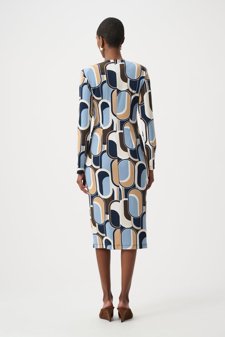 Silky Knit Printed Wrap Dress Style 263218