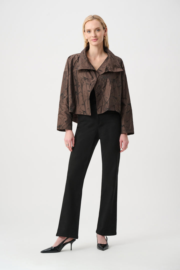 Jacquard Memory Asymmetrical Jacket Style 263222