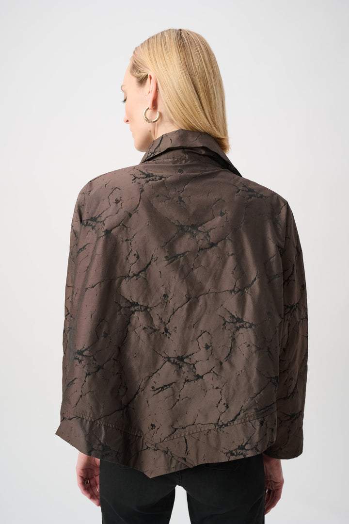 Jacquard Memory Asymmetrical Jacket Style 263222