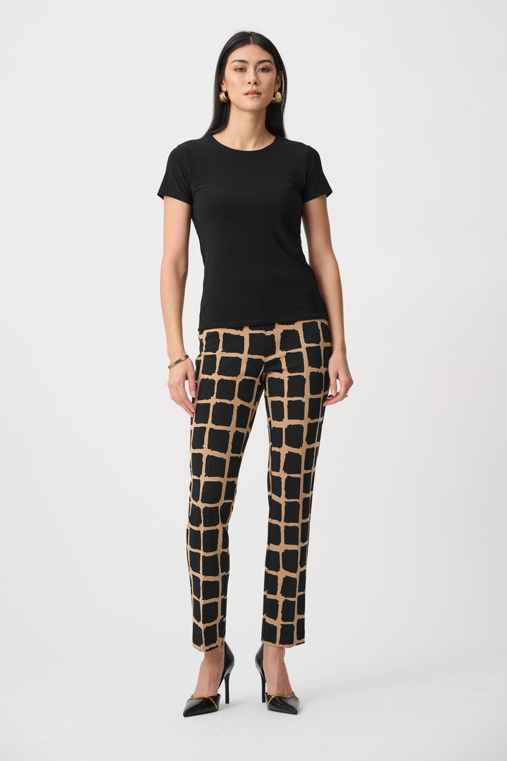 Silky Knit Abstract Print Pull-On Pants Style 263226