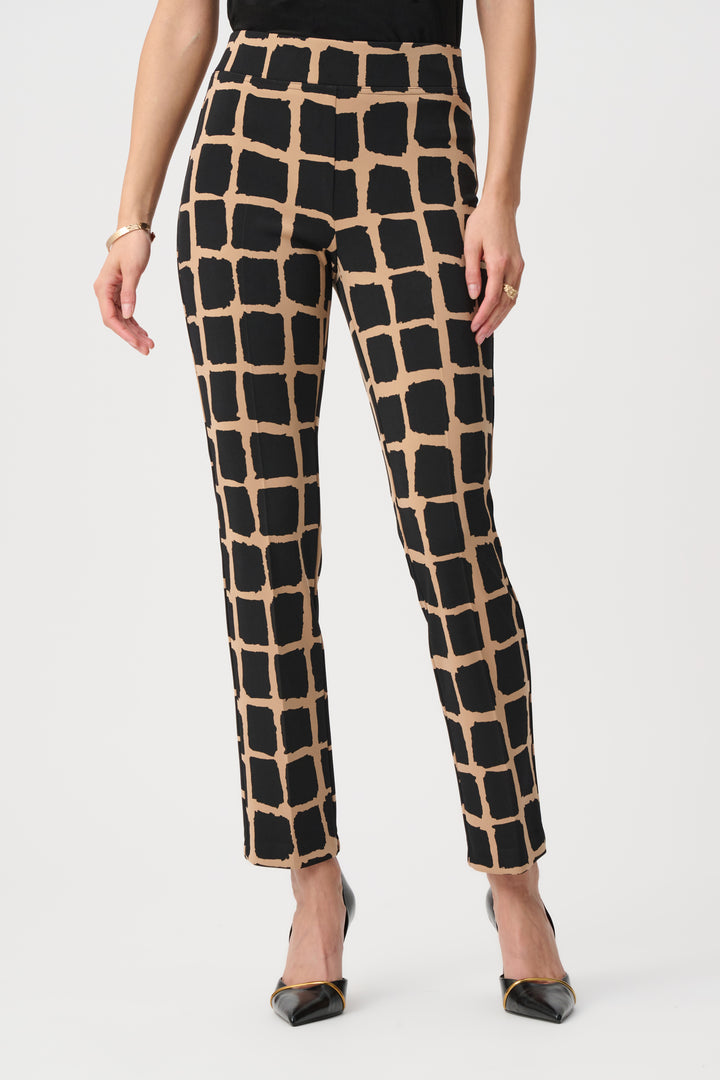 Silky Knit Abstract Print Pull-On Pants Style 263226
