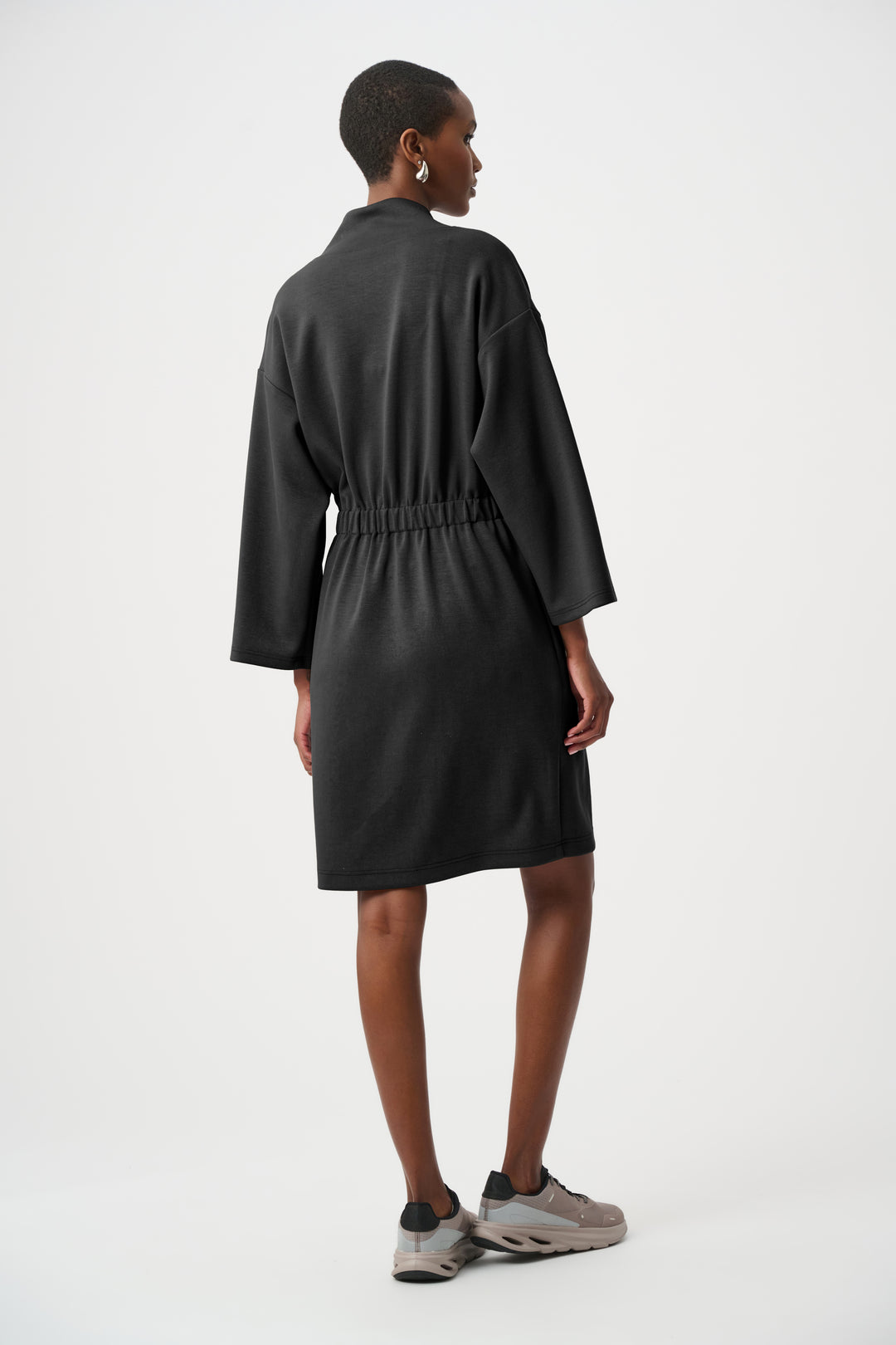Scuba Jersey Dress With Front Zipper Style 263605