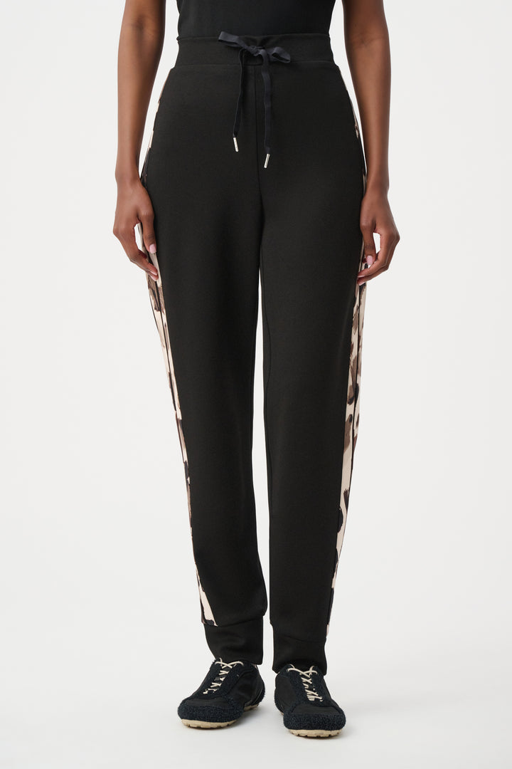 Scuba Jersey Animal trimmed Jogger Pants Style 263608