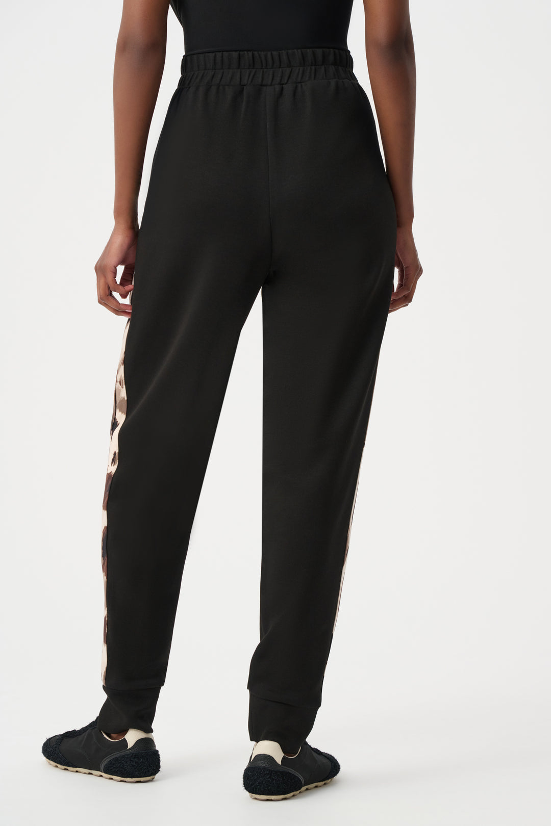 Scuba Jersey Animal trimmed Jogger Pants Style 263608