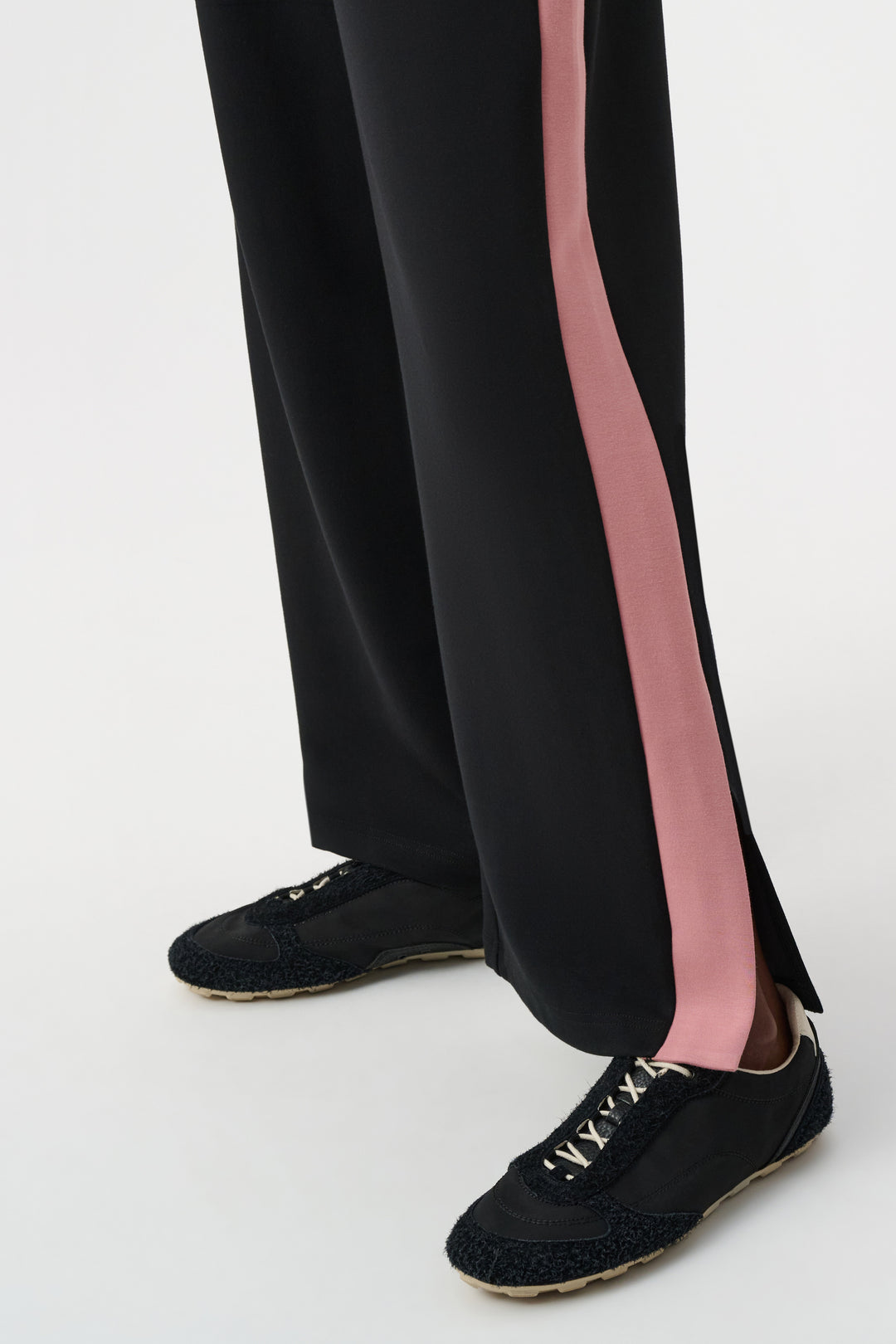 Scuba Jersey Color Block Wide Leg Pants Style 263622