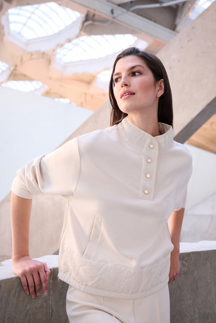 Scuba Jersey Funnel-Neck Jacket Style 263625
