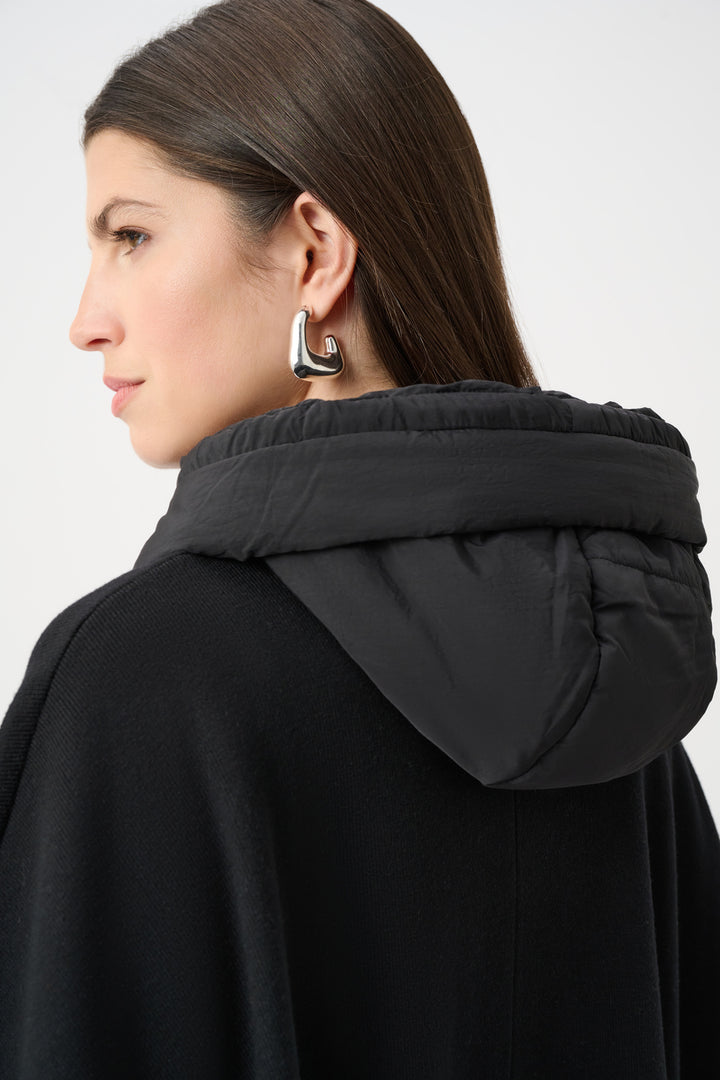 Sweater Knit Quilted Poncho Jacket Style 263627