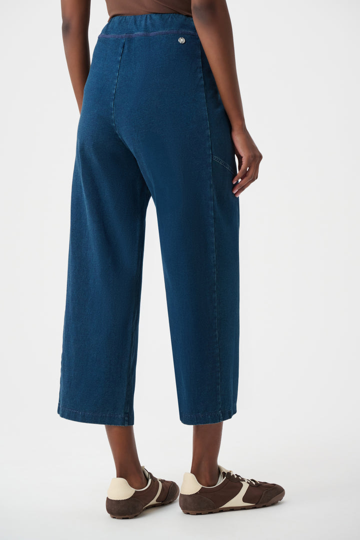 Knit Denim Culotte Pull-On Pants Style 263642