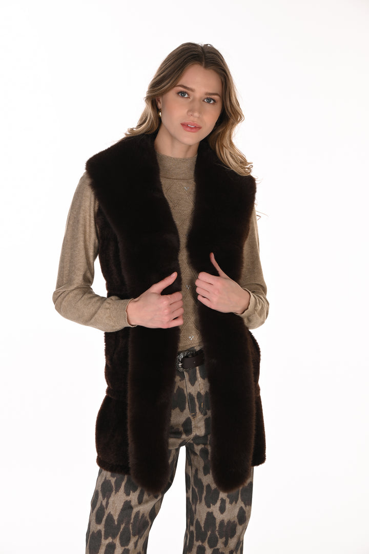Frank Lyman Faux Fur Vest 263704