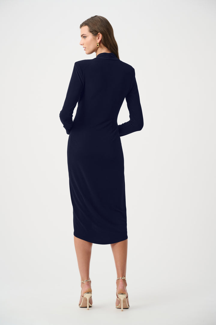Silky Knit Sheath Wrap Dress Style 263709