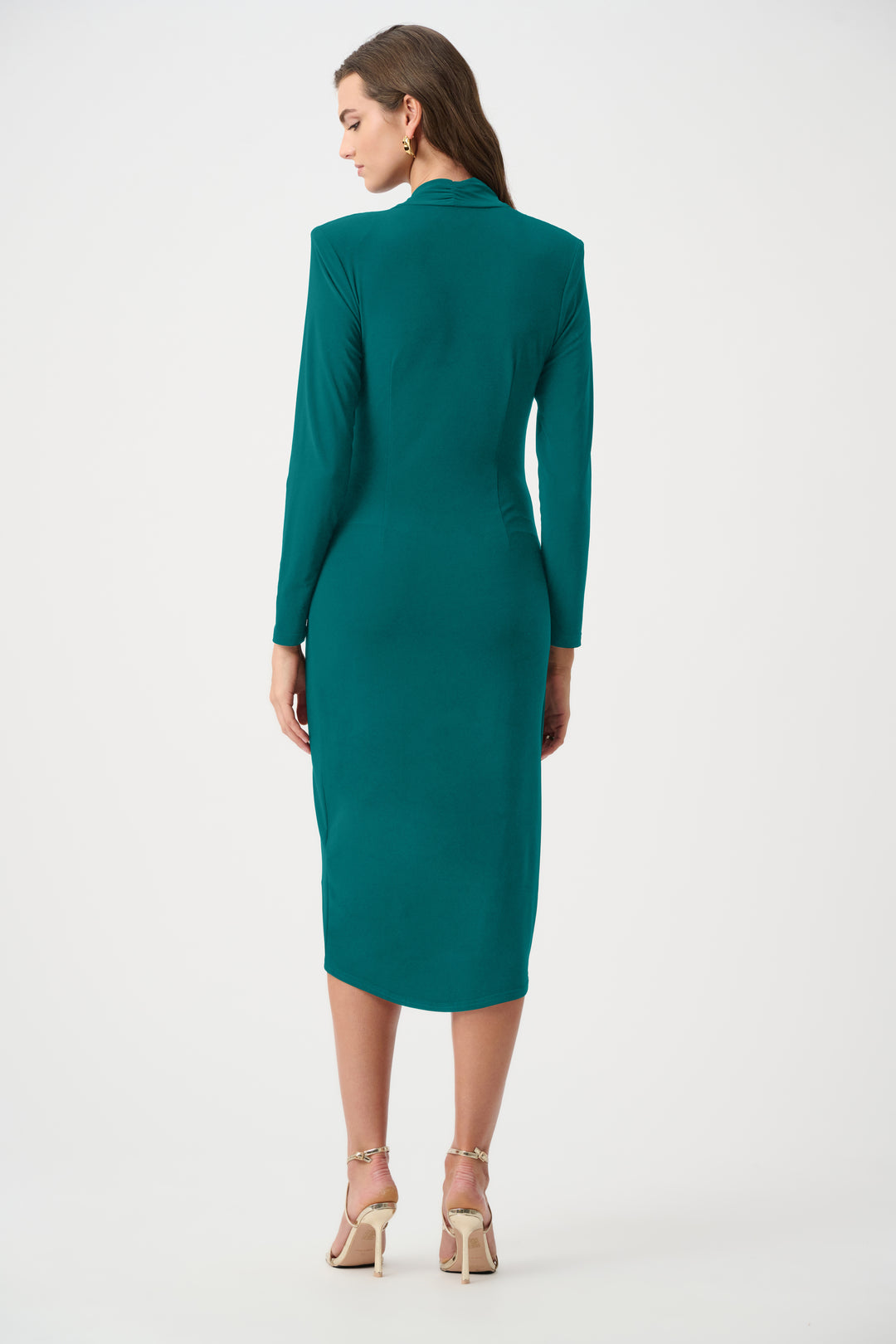 Silky Knit Sheath Wrap Dress Style 263709