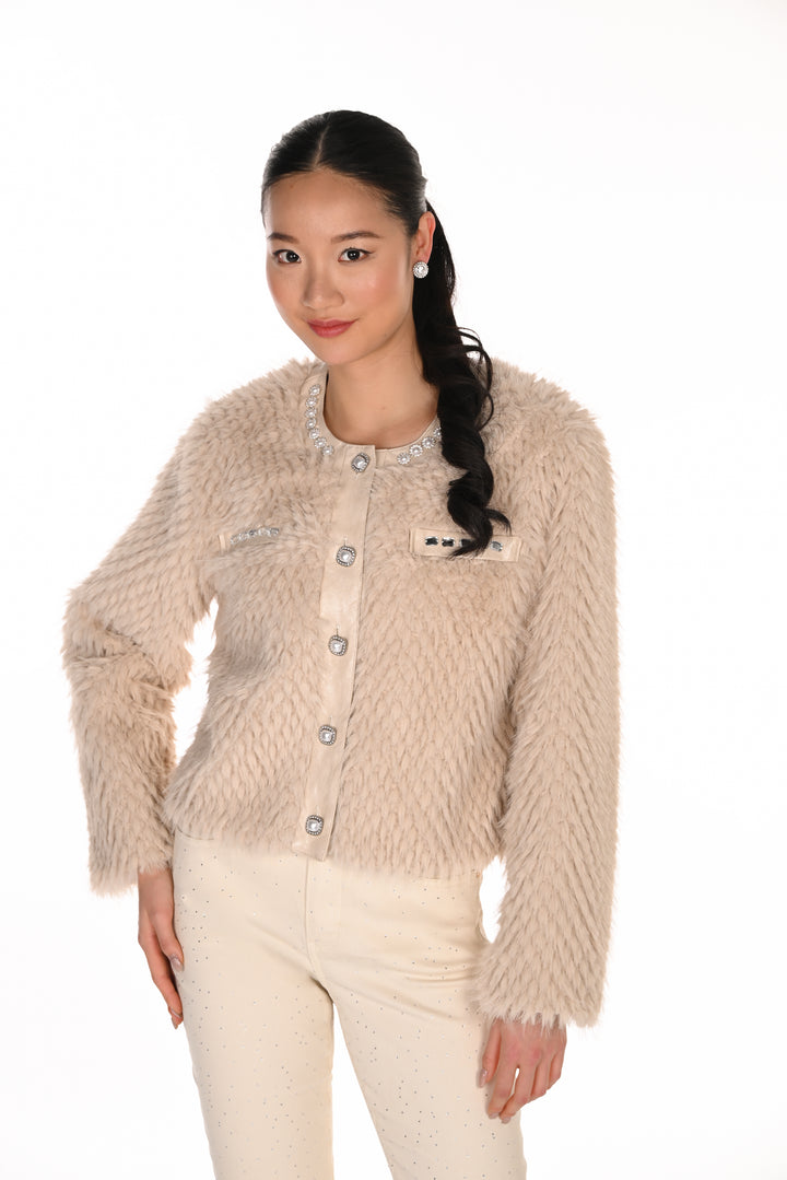 Frank Lyman Faux Fur Jacket 263709