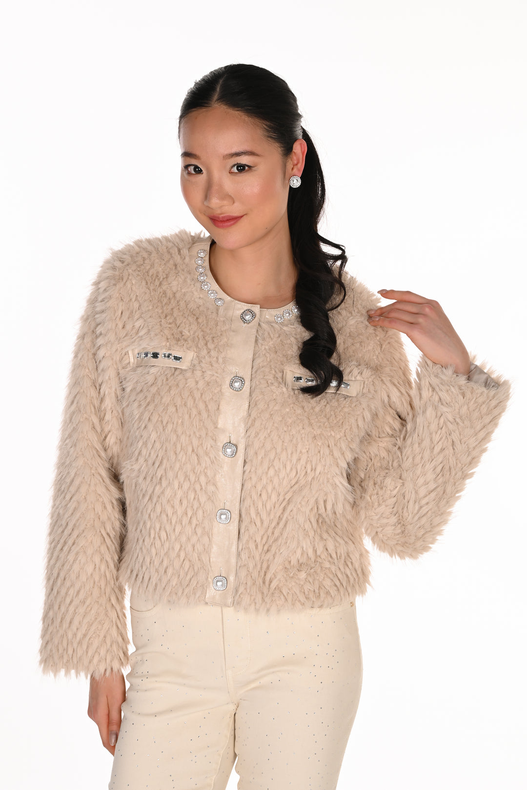 Frank Lyman Faux Fur Jacket 263709