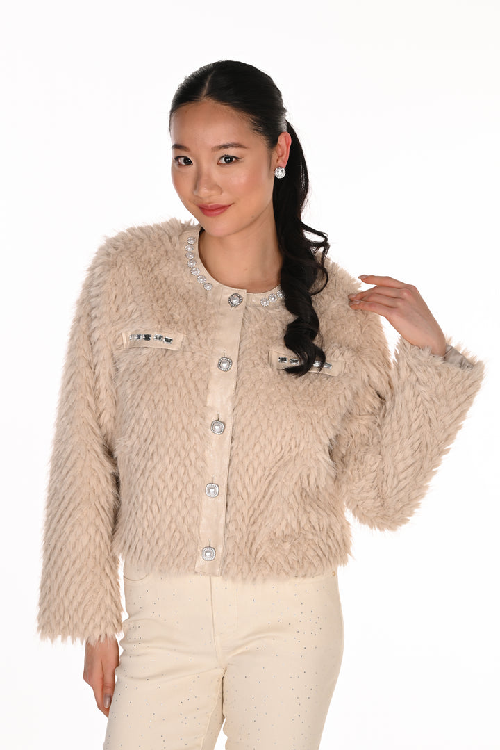 Frank Lyman Faux Fur Jacket 263709