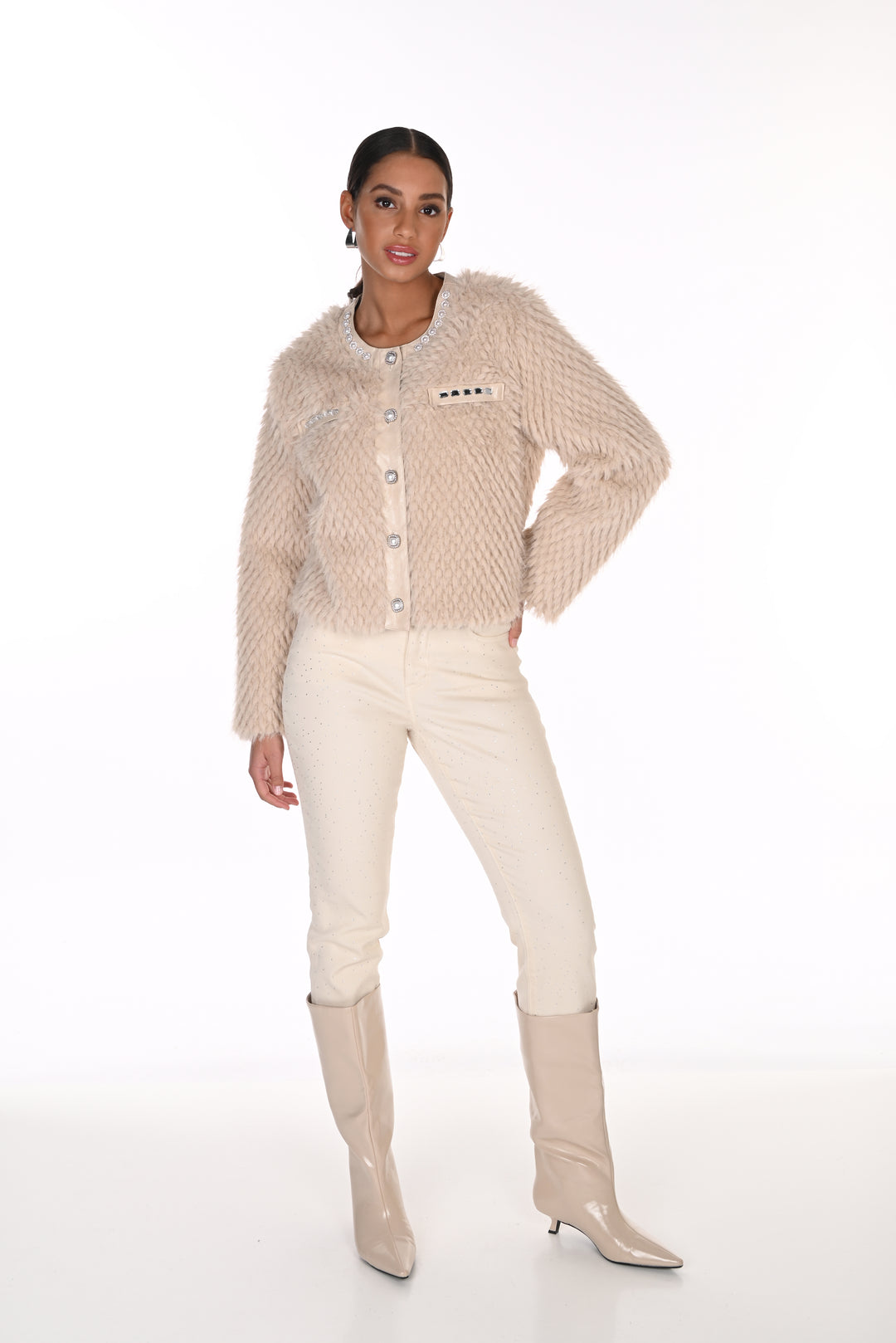 Frank Lyman Faux Fur Jacket 263709