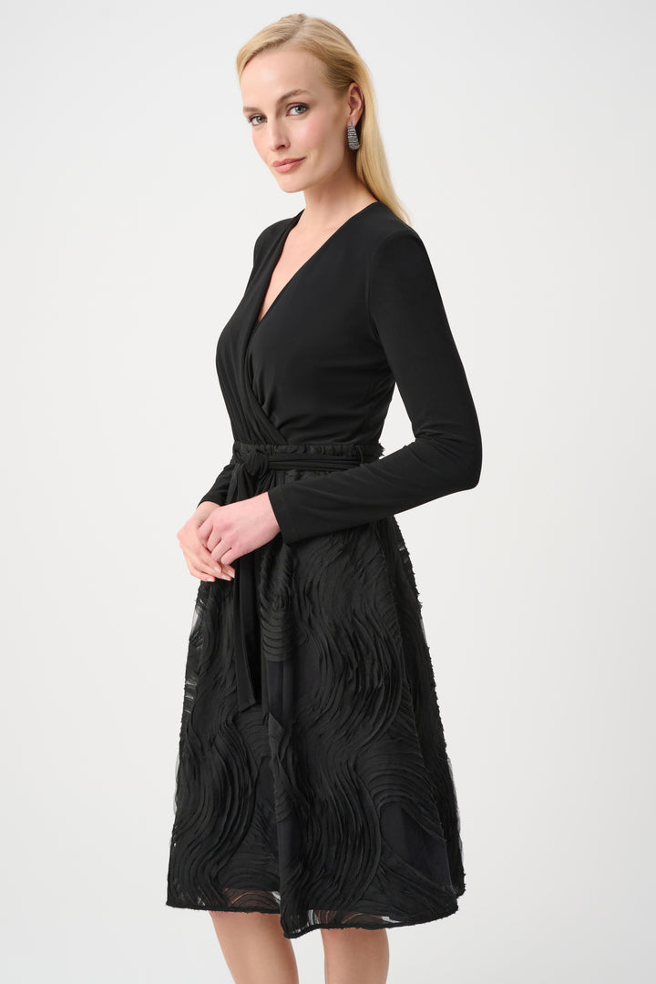 Silky Knit and Novelty Fit and Flare Dress Style 263719