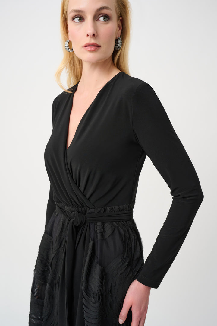 Silky Knit and Novelty Fit and Flare Dress Style 263719