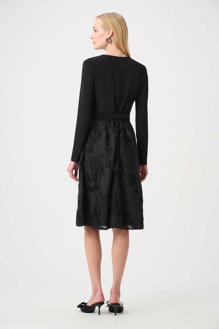 Silky Knit and Novelty Fit and Flare Dress Style 263719