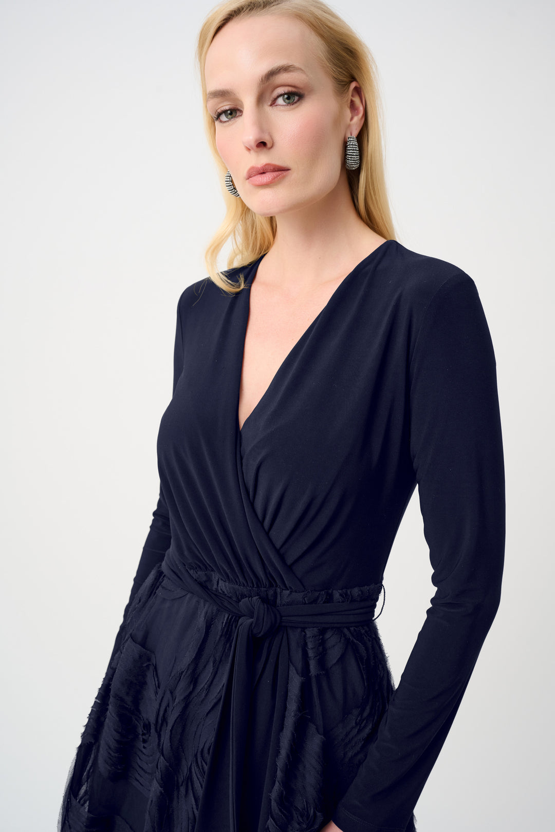 Silky Knit and Novelty Fit and Flare Dress Style 263719