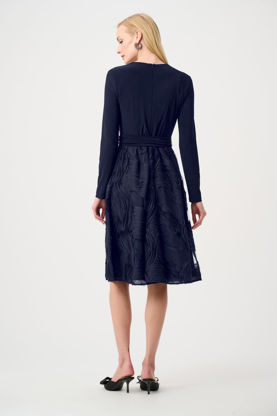 Silky Knit and Novelty Fit and Flare Dress Style 263719