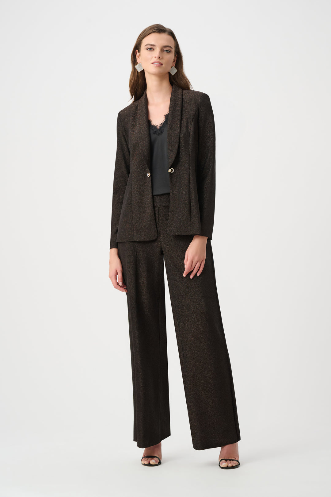 Sparkle Knit Wide Leg Pull-On Pants Style 263726