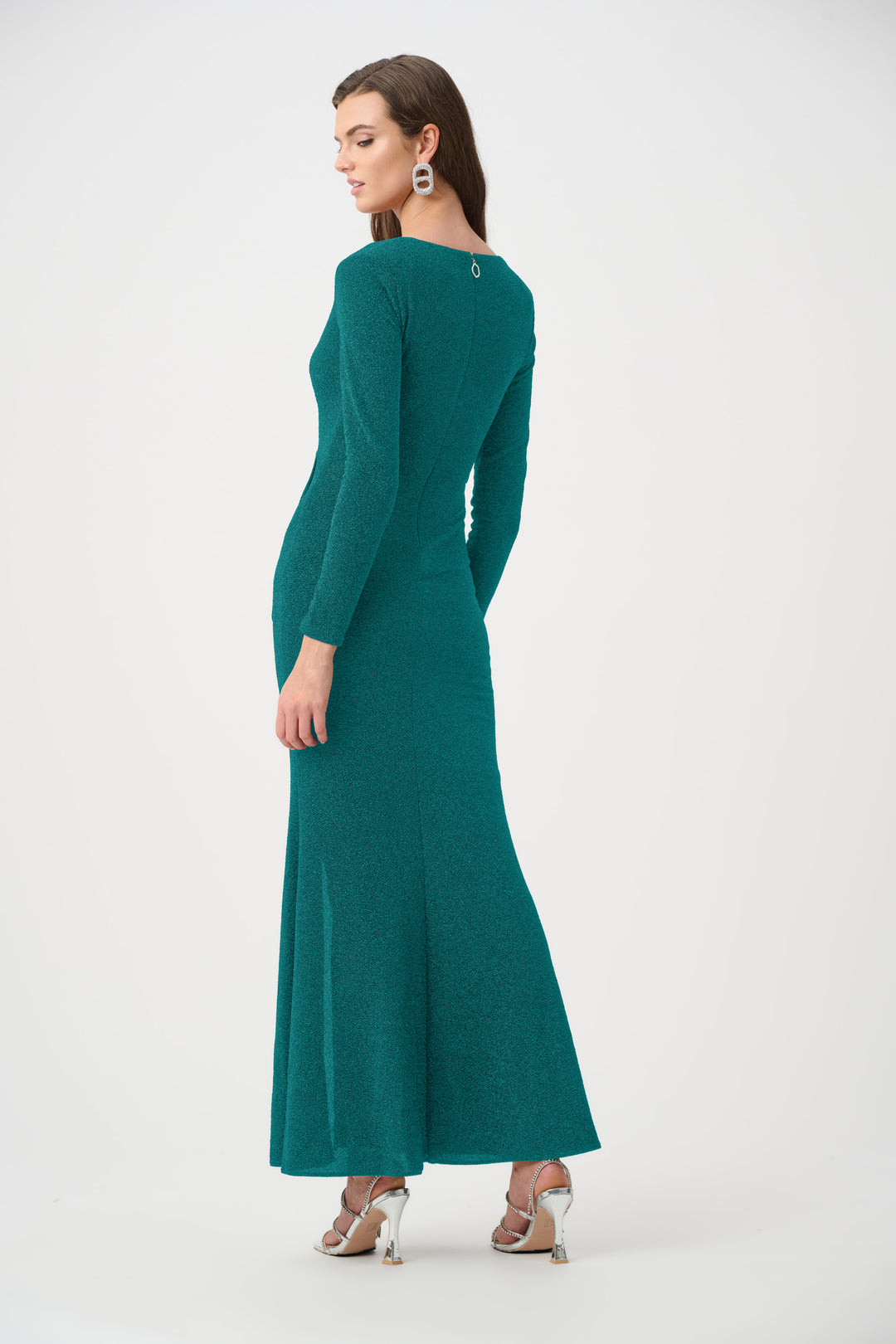 Sparkle Knit Wrap Gown Style 263735