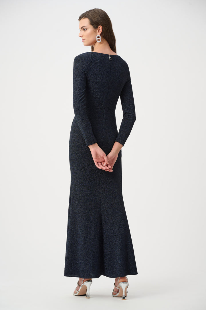 Sparkle Knit Wrap Gown Style 263735
