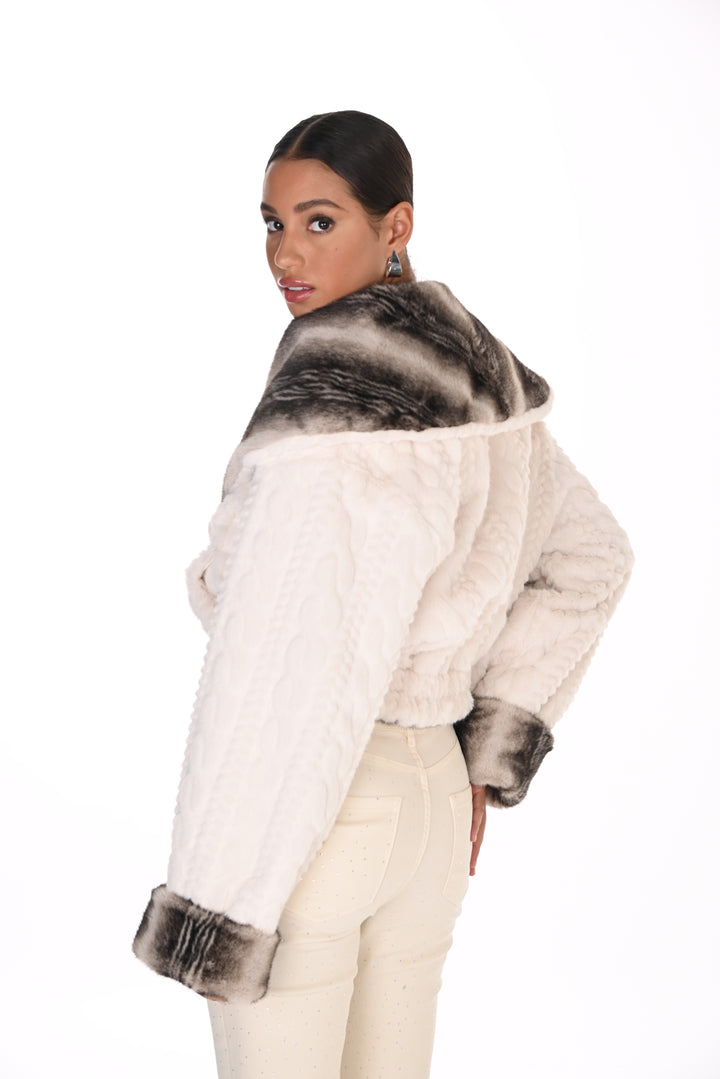 Frank Lyman Faux Fur Jacket 263799