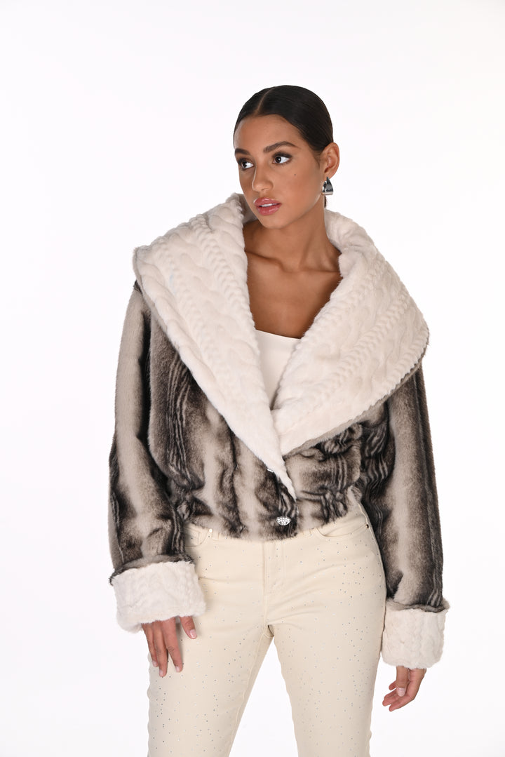 Frank Lyman Faux Fur Jacket 263799