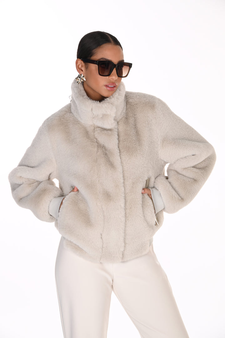 Frank Lyman Faux Fur Jacket 263800