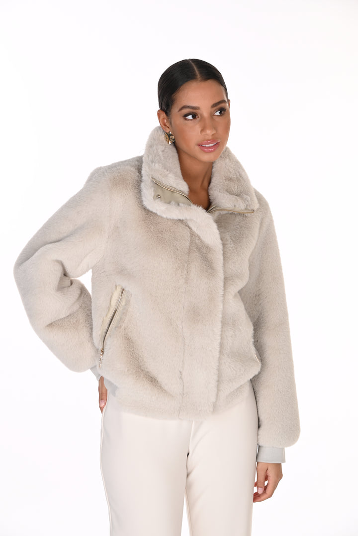 Frank Lyman Faux Fur Jacket 263800