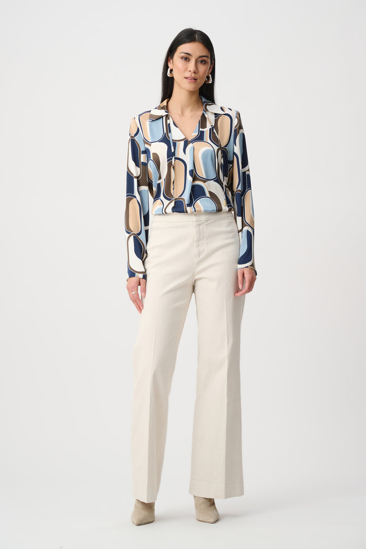 Chloe Stretch Denim High-Rise Wide Leg Jeans Style 263902
